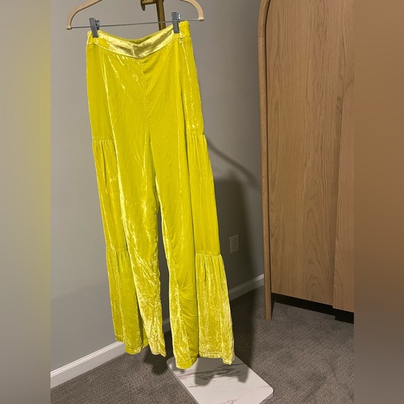 Free People Say La Vie Wide Leg Velvet Pants - Picture 7 of 11